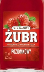 WÓDKA ŻUBR POZIOMKA 0,09L