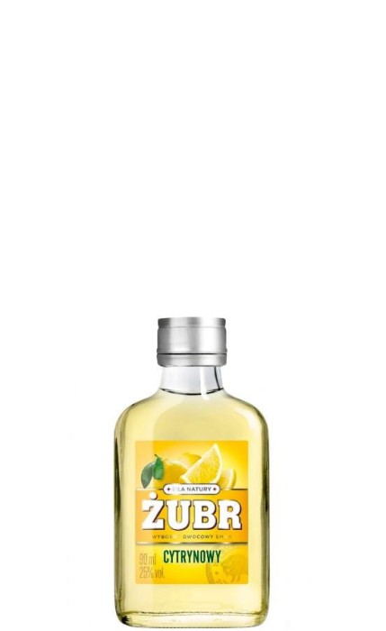WÓDKA ŻUBR CYTRYNOWY 0,09L 25%