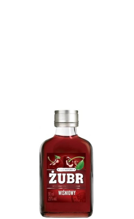 WÓDKA ŻUBR WIŚNIOWY 0,09L 25%