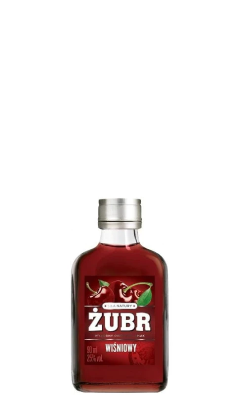 WÓDKA ŻUBR WIŚNIOWY 0,09L 25%