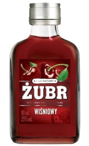 WÓDKA ŻUBR WIŚNIOWY 0,09L 25%
