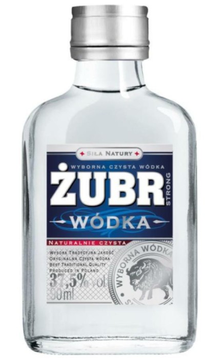 WÓDKA ŻUBR STRONG 0,09L 37,5%