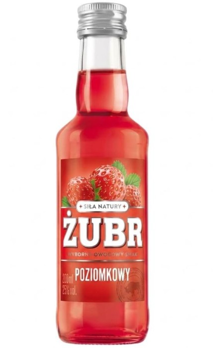WÓDKA ŻUBR POZIOMKA 0,2L 25%