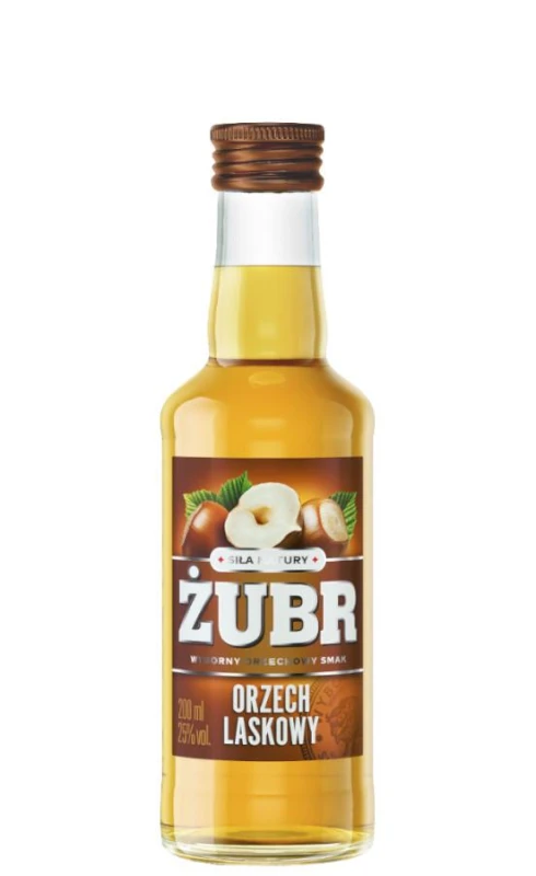WÓDKA ŻUBR ORZECH LASKOWY 0,2L 25%