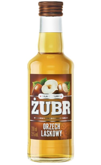 WÓDKA ŻUBR ORZECH LASKOWY 0,2L 25%