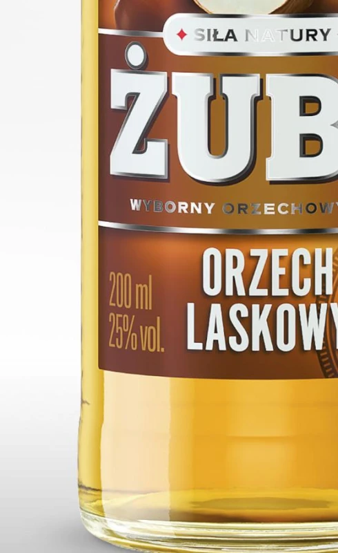 WÓDKA ŻUBR ORZECH LASKOWY 0,2L 25%