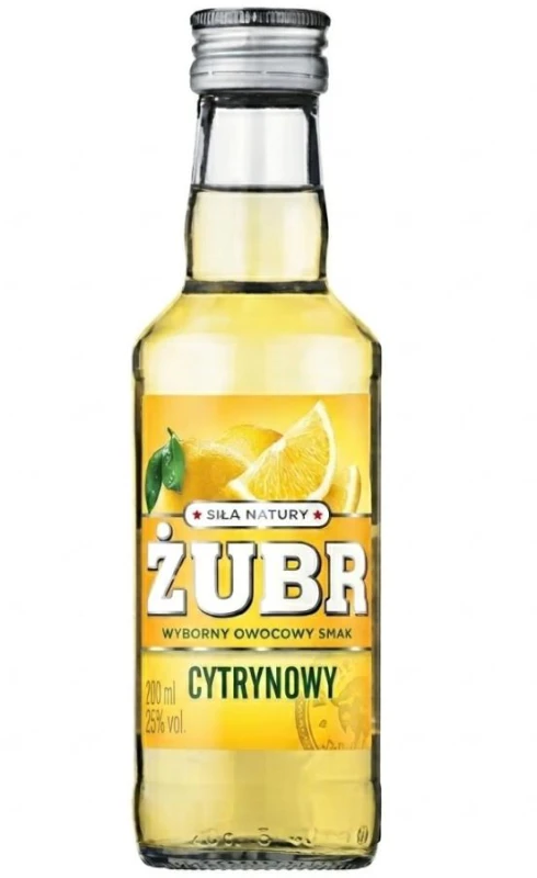 WÓDKA ŻUBR CYTRYNA 0,2L 25%