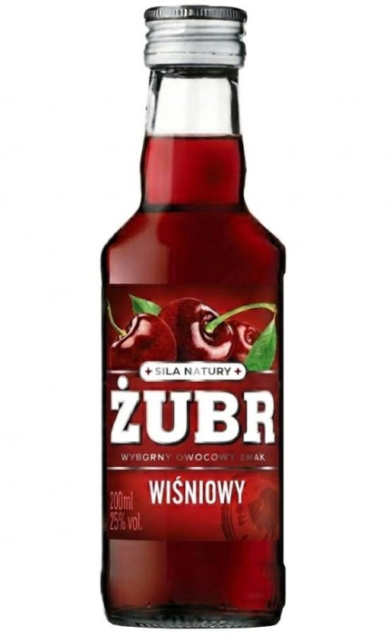 WÓDKA ŻUBR WIŚNIOWY 0,2L 25%