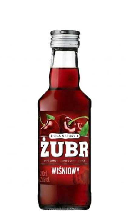 WÓDKA ŻUBR WIŚNIOWY 0,2L 25%