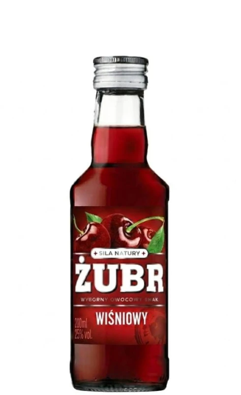 WÓDKA ŻUBR WIŚNIOWY 0,2L 25%
