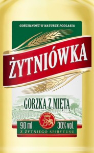 WÓDKA ŻYTNIÓWKA GORZKA Z MIĘTĄ 0,09L 32%