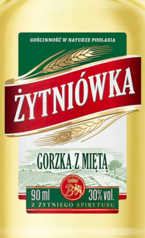 WÓDKA ŻYTNIÓWKA GORZKA Z MIĘTĄ 0,09L 32%