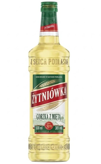 WÓDKA ŻYTNIÓWKA GORZKA Z MIĘTA 0,5L