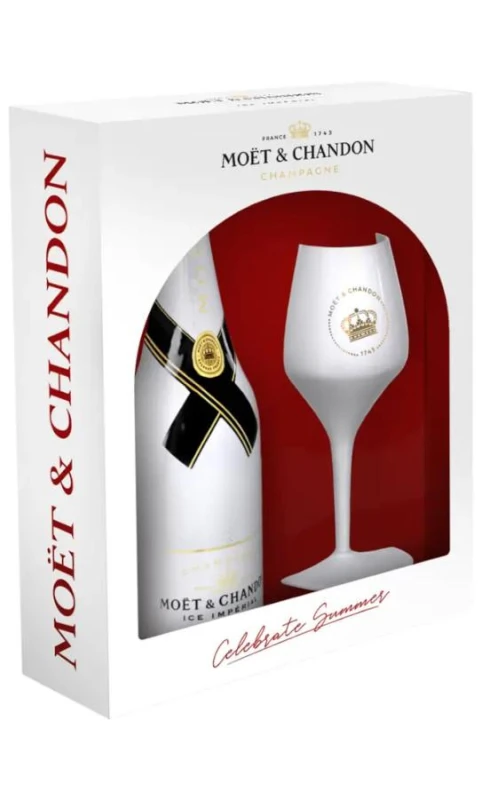 CHAMPAGNE MOET&amp;CHANDON ICE 0,75L + KIELISZEK