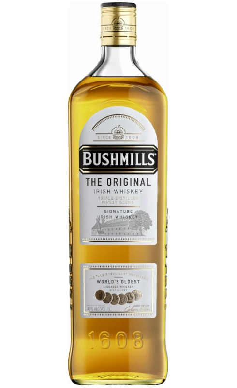 Klasyczna Whiskey Irlandzka typu Blended Bushmills Original 1L 40%