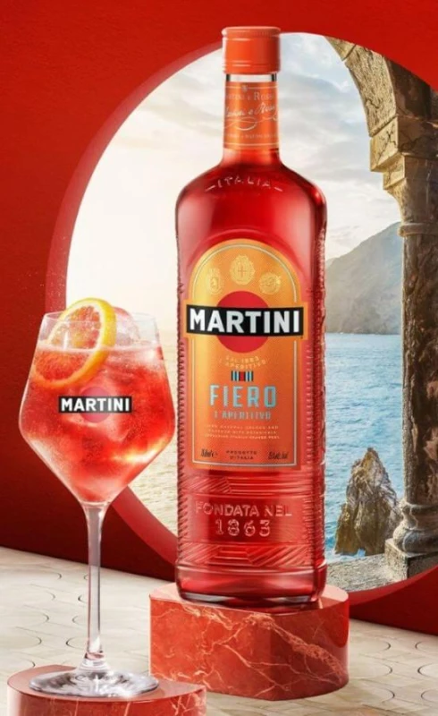 WERMUT MARTINI FIERO CZERWONY SŁODKI 1L