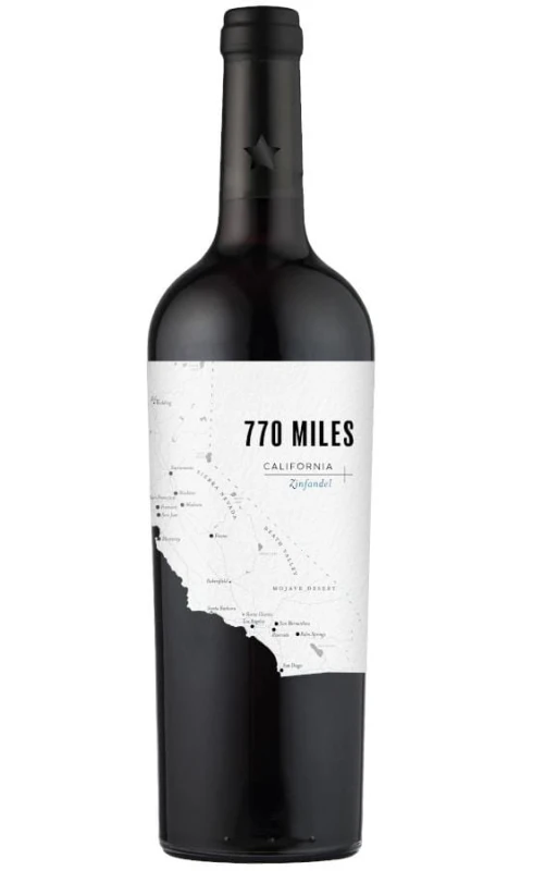 WINO 770 MILES ZINFANDEL RED CZERWONE WYTRAWNE 0,75L