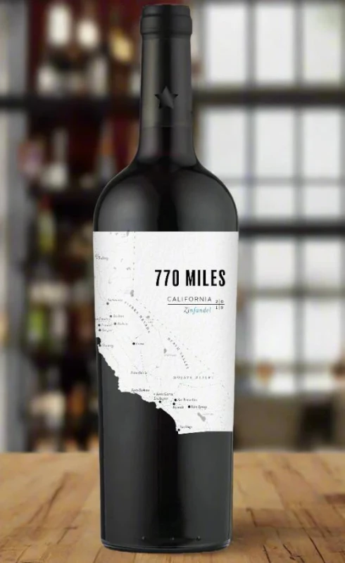 WINO 770 MILES ZINFANDEL RED CZERWONE WYTRAWNE 0,75L