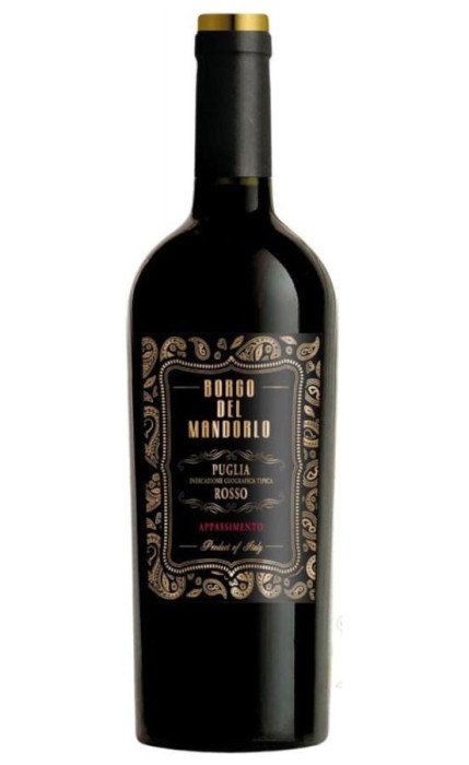 WINO BORGO DEL MANDORLO APPASSIMENTO CZERWONE WYTRAWNE 750ML