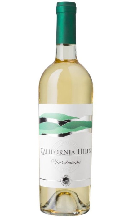 WINO CALIFORNIA HILLS CHARDONNAY BIAŁE PÓŁWYTRAWNE 750ML