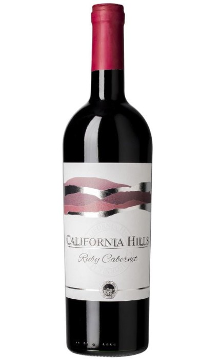 WINO CALIFORNIA HILLS RUBY CABERNET CZERWONE PÓŁWYTRAWNE 750ML