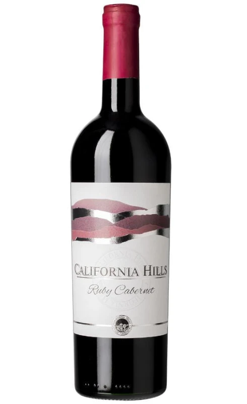 WINO CALIFORNIA HILLS RUBY CABERNET CZERWONE PÓŁWYTRAWNE 750ML