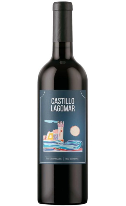 WINO CASTILLO LAGOMAR SEMI TINTO CZERWONE PÓŁSŁODKIE 750ML