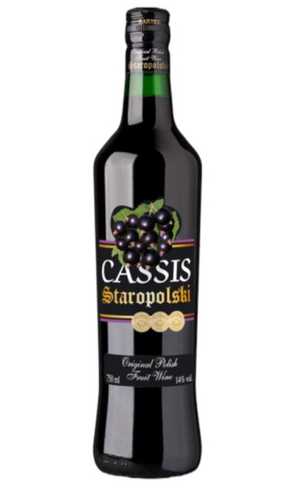WINO CASSIS CZARNA PORZECZKA 1L 14%