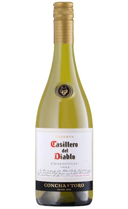 WINO CASILLERO DEL DIABLO CHARDONNAY BIAŁE WYTRAWNE 750ML