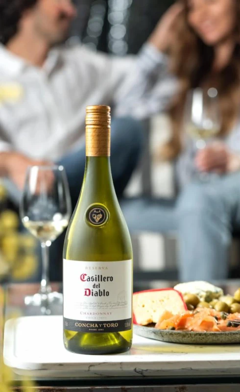 WINO CASILLERO DEL DIABLO CHARDONNAY BIAŁE WYTRAWNE 750ML