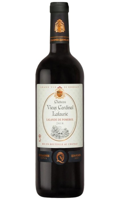 WINO CHATEAU VIEUX CARDINAL CZERWONE WYTRAWNE 750ML