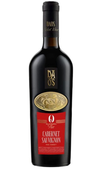 WINO DAOS CABERNET SAUVIGNON 0% CZERWONE SŁODKIE 750ML