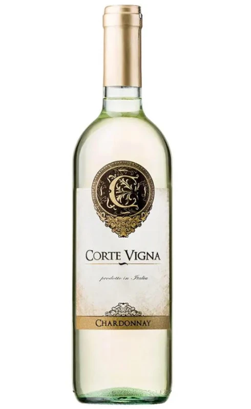WINO CORTE VIGNA CHARDONNAY BIAŁE PÓŁWYTRAWNE 750ML