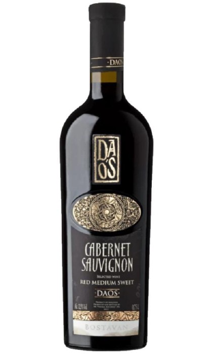 WINO DAOS CABERNET SAUVIGNON CZERWONE PÓŁSŁODKIE 750ML
