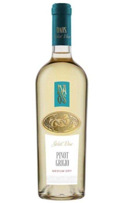 WINO DAOS PINOT GRIGIO BIAŁE PÓŁWYTRAWNE 750ML