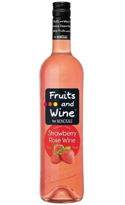 WINO FRUITS&amp;WINE ROSE STRAWBERRY 750ML 7%