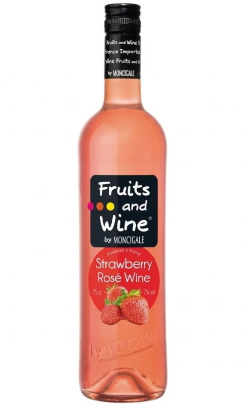 WINO FRUITS&amp;WINE ROSE STRAWBERRY 750ML 7%