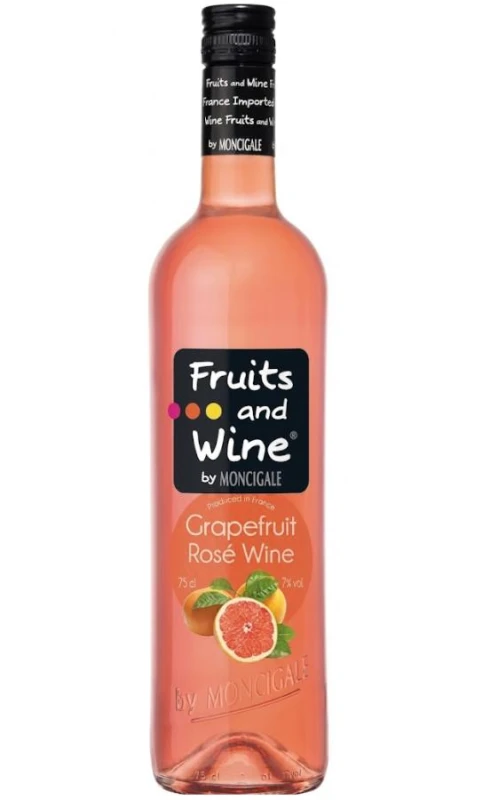 WINO FRUITS&amp;WINE GRAPEFRUIT RÓŻOWE SŁODKIE 750ML 7%
