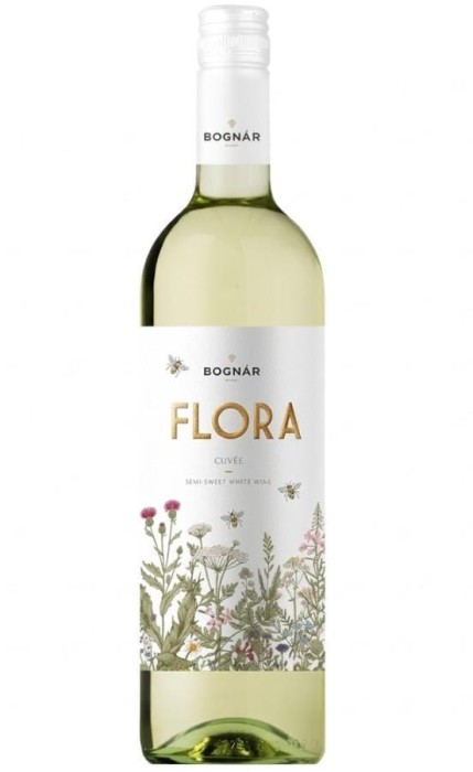 WINO FLORA CUVEE 12% BIAŁE PÓŁSŁODKIE 750ML