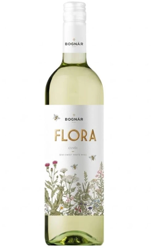 WINO FLORA CUVEE 12% BIAŁE PÓŁSŁODKIE 750ML