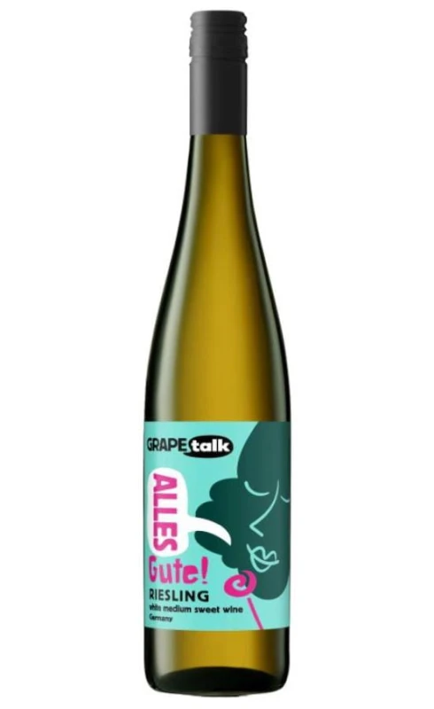 WINO GRAPE TALK RIESLING BIAŁE PÓŁSŁODKIE 750ML