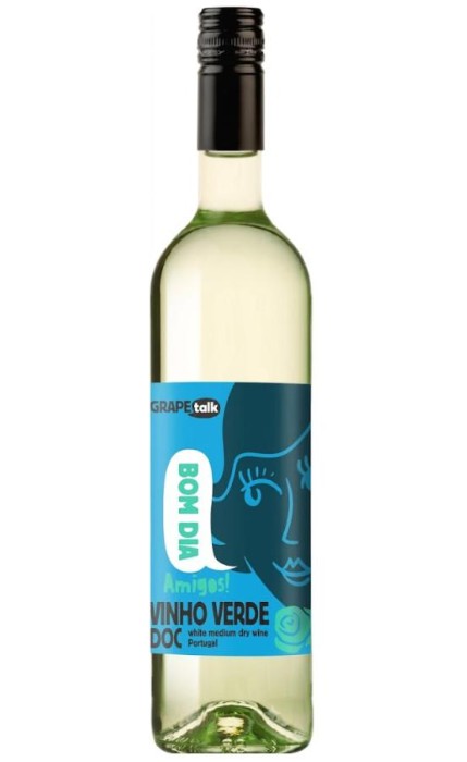 WINO GRAPE TALK VERDE BIALE PÓŁWYTRAWNE 750ML