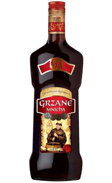WINO GRZANE MNICHA CZERWONE 1L
