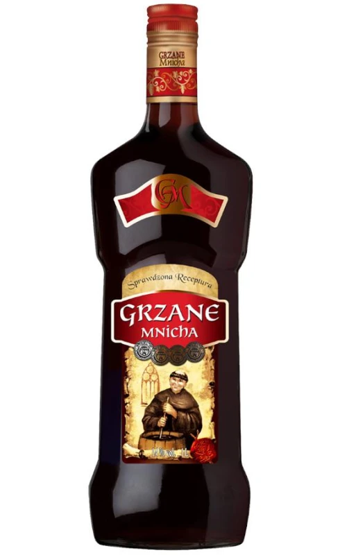 WINO GRZANE MNICHA CZERWONE 1L