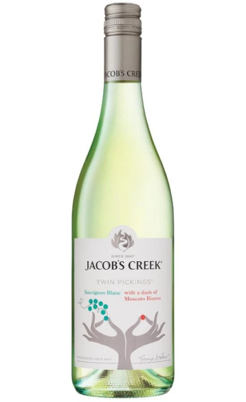 WINO JACOBS CREEK TWIN PICKINGS BIAŁE PÓŁWYTRAWNE 750ML