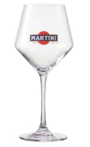 WINO MARTINI BIANCO + KIELISZEK 1L