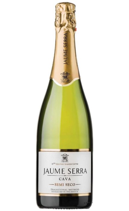 WINO MUSUJĄCE CAVA JAUME SERRA BIAŁE PÓŁWYTRAWNE