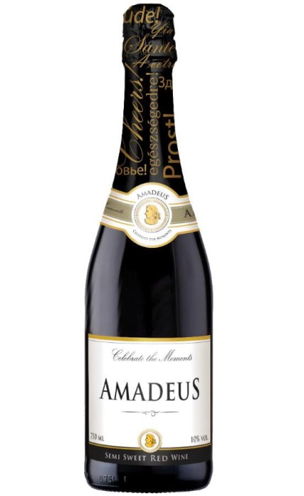 WINO MUSUJĄCE AMADEUS CZERWONE PÓŁSŁODKIE 750ML
