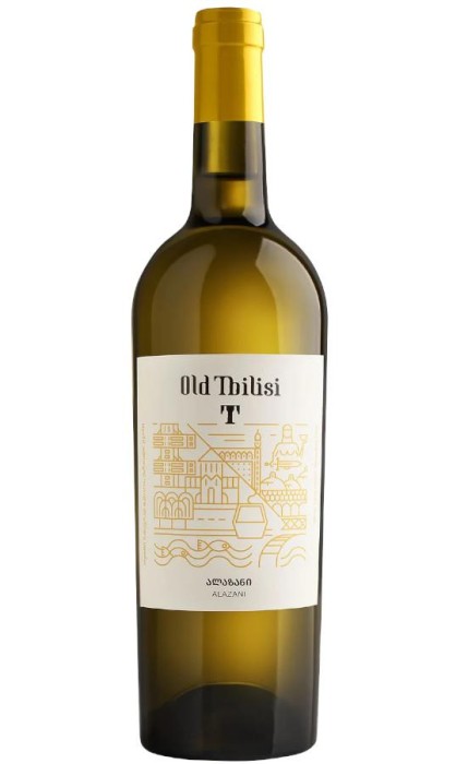 WINO OLD TBILISI ALAZANI BIAŁE PÓŁSŁODKIE 750ML