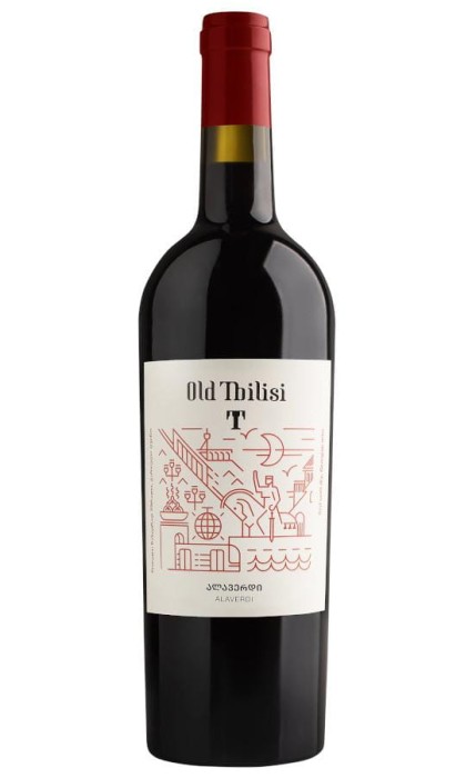 WINO OLD TBILISI ALAVERDI CZERWONE PÓŁWYTRAWNE 750ML 11%